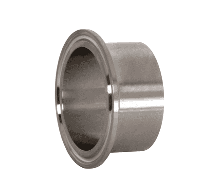 L14AM7X-R250 Dixon Valve 316L Stainless Steel Sanitary Schedule 10S Long Weld Pipe Size Ferrule - 2-1/2" Pipe Size