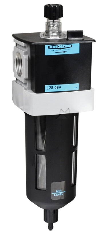 L28-03A Wilkerson EconOmist® by Dixon Valve | L28-Series | Standard Lubricator | 3/8" Size | 110 SCFM | 6 oz. Transparent Bowl