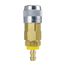 LN1713 by ZSi-Foster | Quick Disconnect | LN Series | Automatic | 1/4" Socket | 3/8" ID | Push-On Hose Stem | Brass/Steel