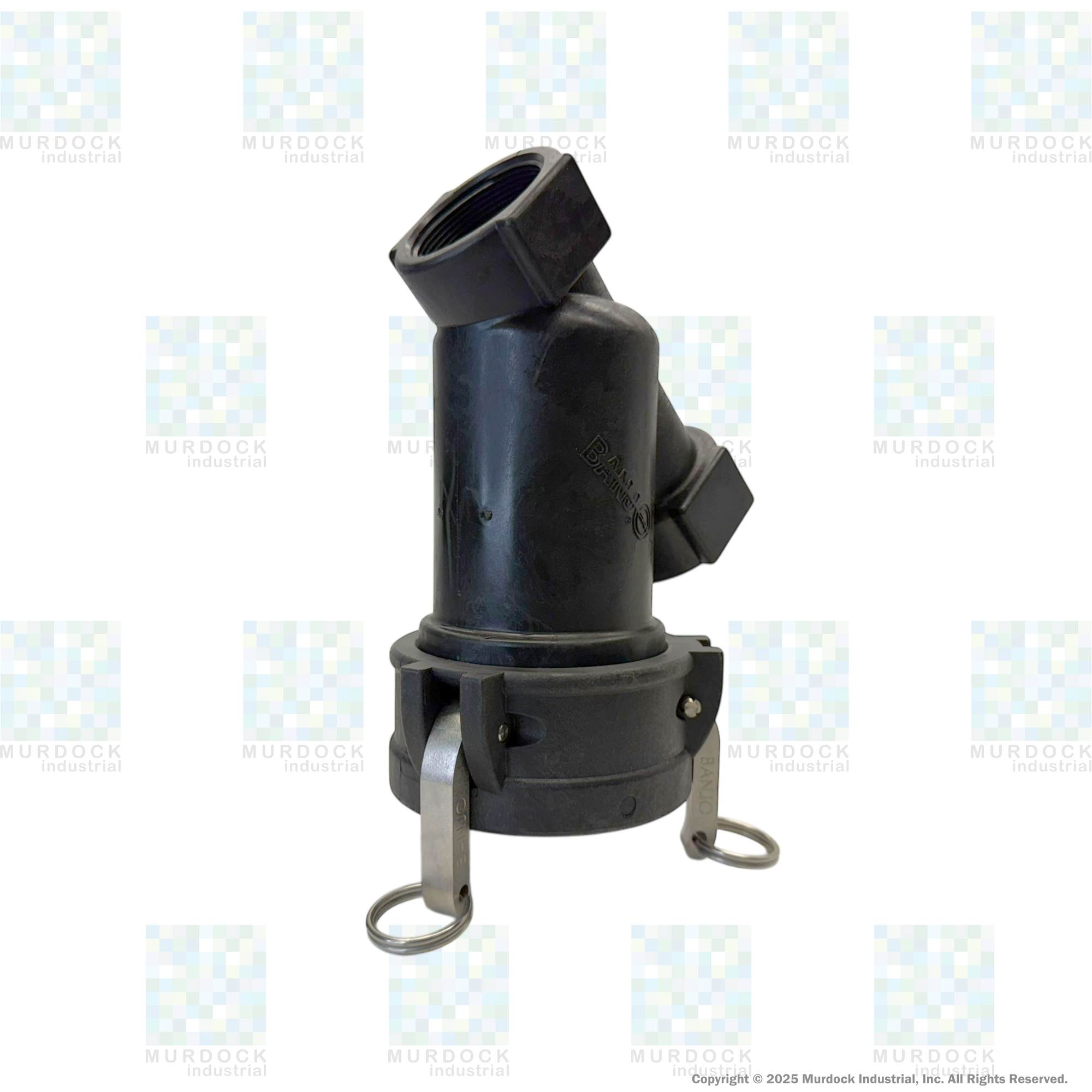 LSQ200-50 by Banjo | LSQ Line Strainer | 2" x 2" Female NPT with 50 Mesh Screen | EPDM lathe cut gasket | 100 PSI | Polypropylene