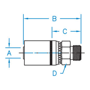 M-BSPP-10-10 by Kurt Hydraulics | Male British Parallel Pipe 60 Degree Cone | Rigid | for 5/8" Hose ID