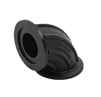 M220SWP90 by Banjo | Manifold Flange Connections for Sweeps | 2" Full Port Flange x Flange | 90° Elbow | 300 PSI | Pack of 10