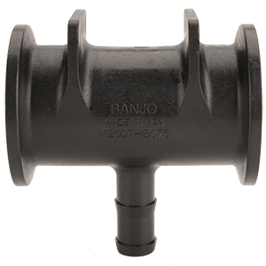 M200THB075 by Banjo | Manifold Flange Connections | 2" Manifold x 3/4" Hose Shank | Tee | Pack of 10