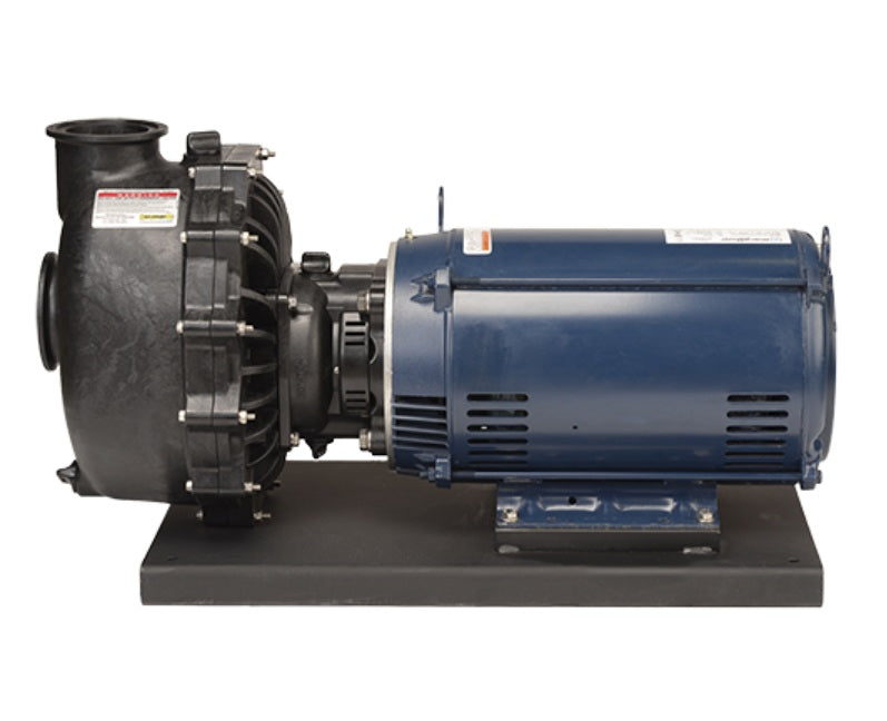 M350PE15W by Banjo | Centrifugal Pump | 3" Manifold M350 Wet Seal Pump with 15 HP 3 Phase Electric Motor | Polypropylene
