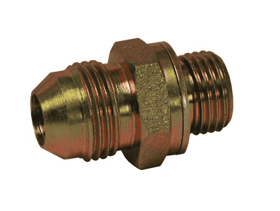 M7400-12-22 Dixon Valve Zinc Plated Steel 1-1/16"-12 SAE Male 37 deg. JIC Flare x M22X1.5 Male Metric Parallel Thread