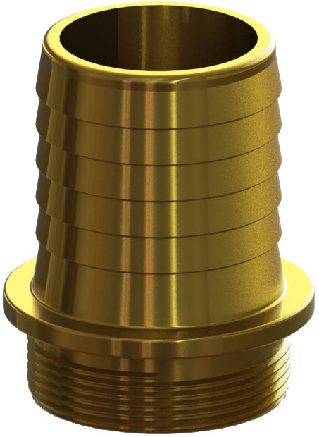 MB-400 by Campbell Fittings | Import Suction Hose Coupling | Male Shank | 4" Male NPSM Thread x 4" Hose Shank | Brass Shank