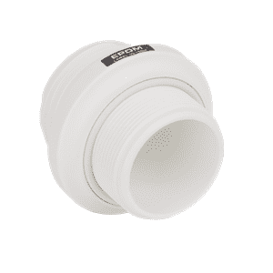 MBP200 by Banjo | Pipe Fittings | Union Valve Adapter 2" Buttress x 2" NPT Assembly | White | 200 PSI | Polypropylene