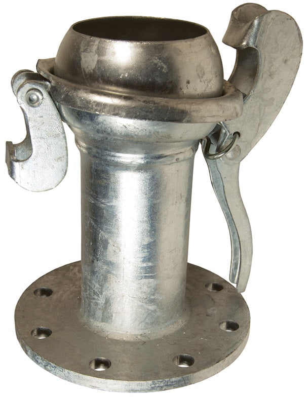 MC31312 by Dixon Valve | Type B (Bauer Style) Quick Connect Fitting | 12" Size | Male x 150# ASA Flange | Galvanized Steel