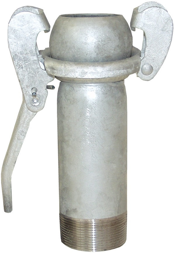 MCM3116XL by Dixon Valve | Type B (Bauer Style) Quick Connect Fitting | Extra Long | 6" Size | Male with Male NPT | Galvanized Steel