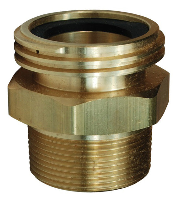 ME502-12/8 by Dixon Valve | LP Gas Adapter | 2-1/4" Male Acme x 1-1/2" Male NPT x 1" Female NPT | Brass