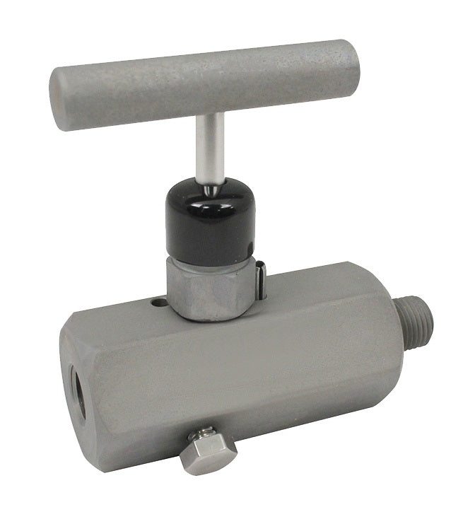 MFC602 by Dixon Valve | Block and Bleed Needle Valve | T Design Handle | Hard Seat | 1/4" Male NPT x 1/4" Female NPT | Zinc Nickel Plated Steel