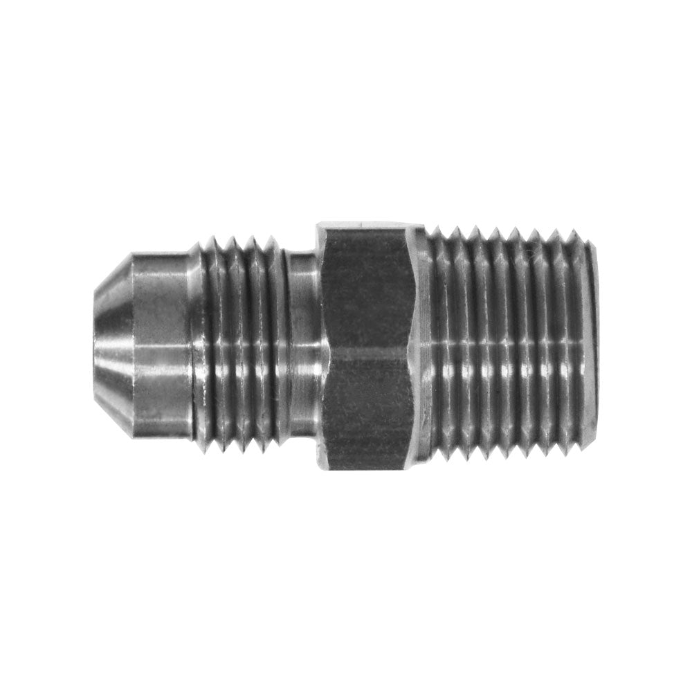 10263SS by Midland | SAE 45° Flare Fitting | 3/8" Male SAE 45° Flare x 1/4" Male NPTF | Adapter | Stainless Steel