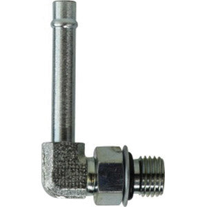 4601NWO5 by Midland | Hydraulic Beaded Hose Fitting | 90° Elbow | 5/16" Hose Size x 5/16" Male Adjustable O-Ring Boss | Steel