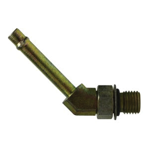 4603NWO8 by Midland | Hydraulic Beaded Hose Fitting | 45° Elbow | 1/2" Hose Barb x 1/2" Male Adjustable O-Ring Boss | Steel