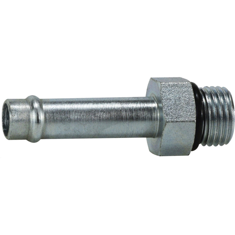4604O4 by Midland | Hydraulic Beaded Hose Fitting | 1/4" Hose Size x 1/4" Male O-Ring Boss | Steel