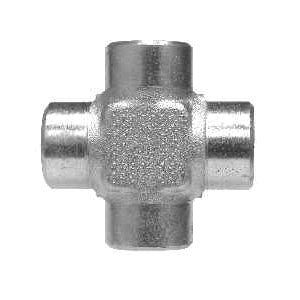 56528 by Midland | Hydraulic Female Pipe Cross | 1/2" Female Pipe x 1/2" Female Pipe x 1/2" Female Pipe x 1/2" Female Pipe | Steel