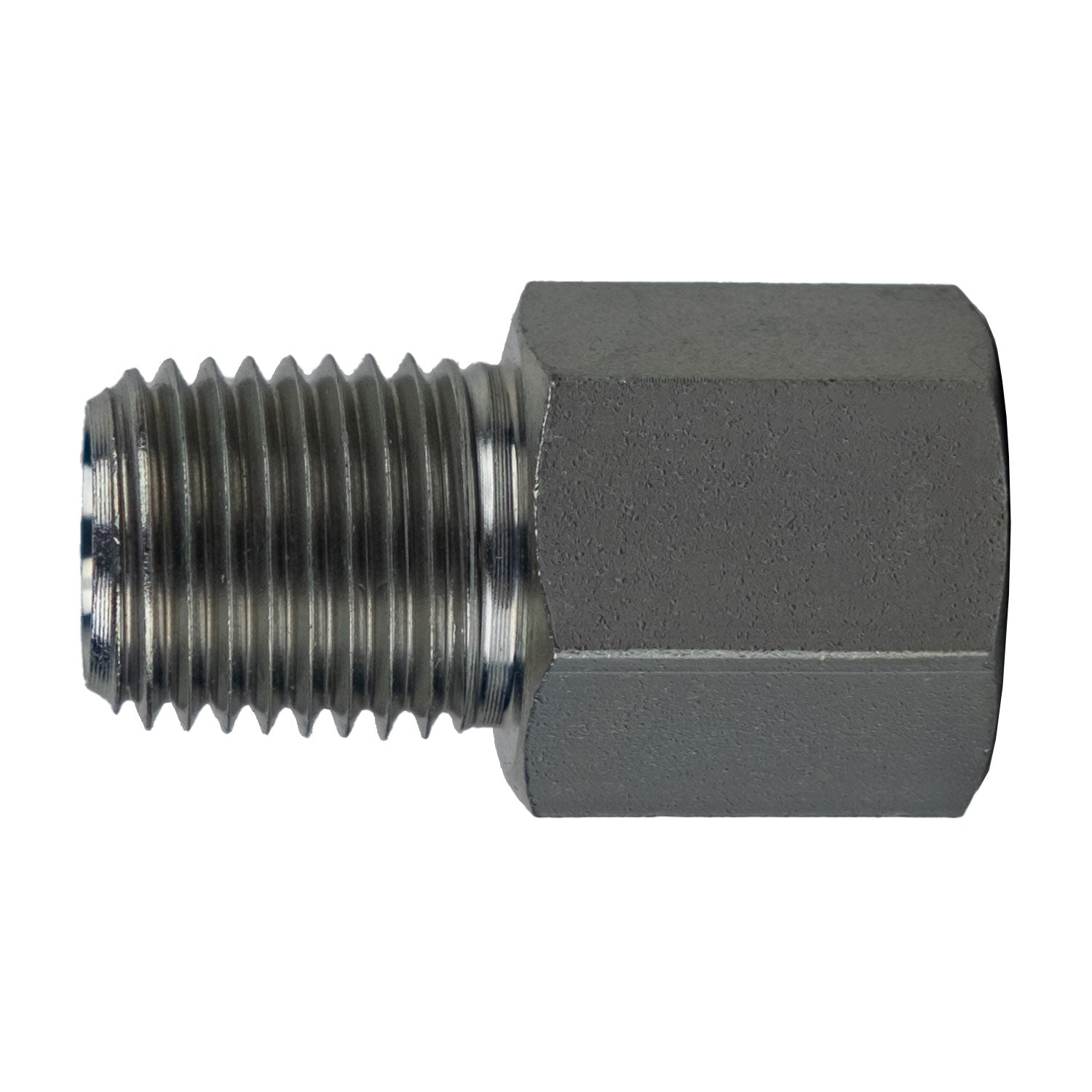 7033-08-06 by Midland | Hydraulic Adapter | 1/2" Male NPT x 3/8" Female BSPP | Steel