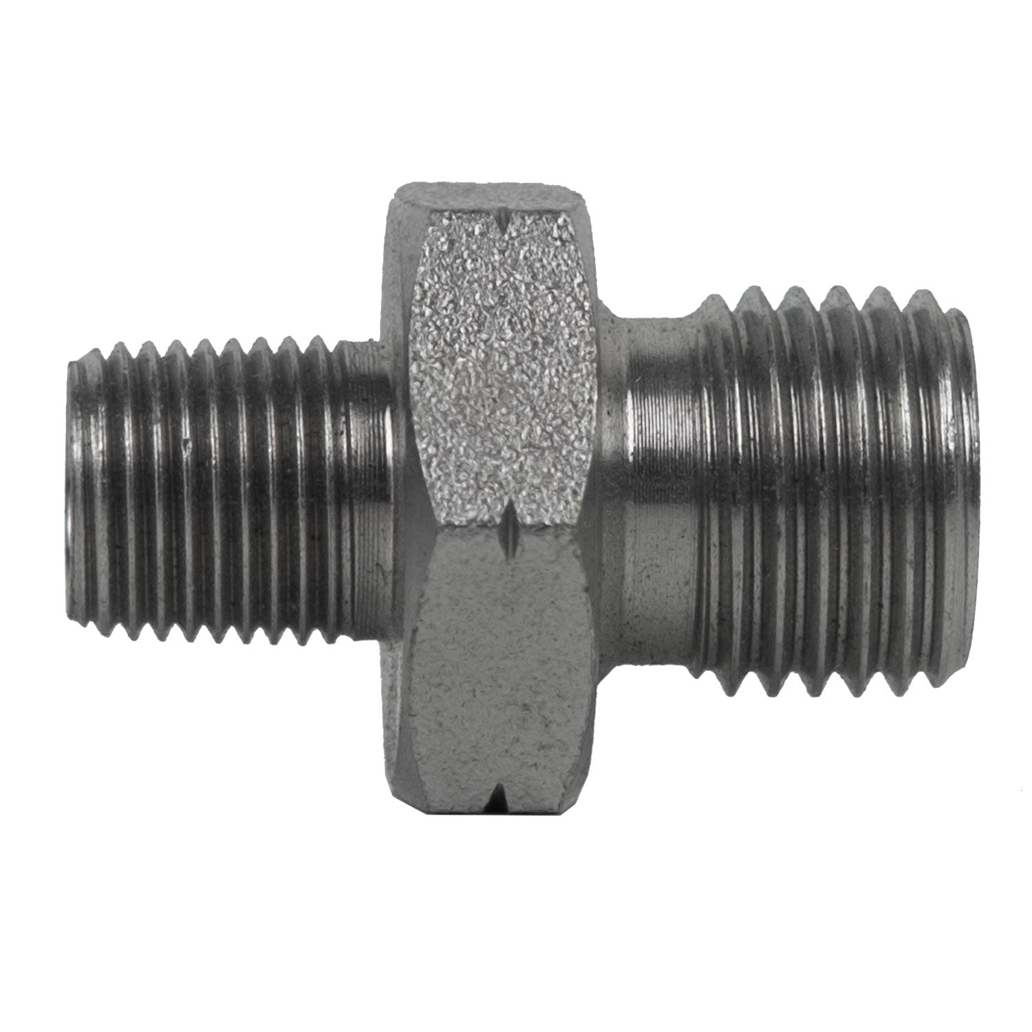 9020-06-08 by Midland | Hydraulic Adapter | 3/8" Male BSPP x 1/2" Male BSPT | Steel