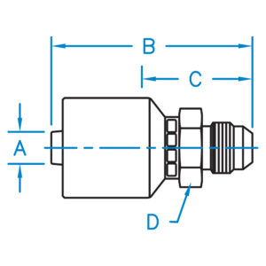 MJ-20-24-W by Kurt Hydraulics | Jump Size | Male 37 Degree JIC | Rigid | for 1-1/4" Hose ID