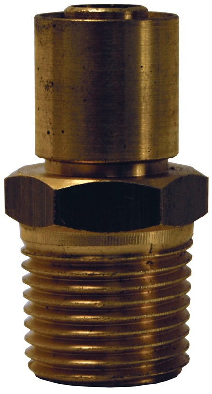 MPB-12-12 by Dixon Valve | Crimp Fitting for PTFE Hose | with Crimp Collar | 3/4" Rigid Male Pipe x -12 Hose Size | Brass