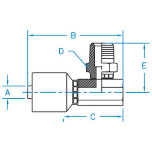 MPX90-06-06-W by Kurt Hydraulics | Male Pipe 90 Degree | Swivel Block Style | for 3/8" Hose ID