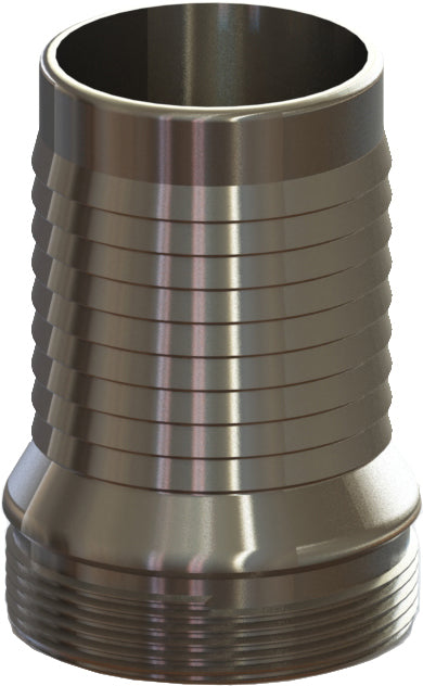 MS-10 by Campbell Fittings | Suction Hose Coupling | Male Shank | 2-1/2" Male NPSM Thread x 2-1/2" Hose Shank | Plated Steel Shank