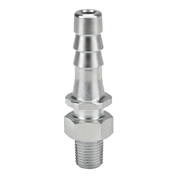 MS8X4 by Dixon Valve | Boss® Male Stem | 1/4" Male NPT x 1/2" Hose Barb | Plated Steel (Bar Stock)