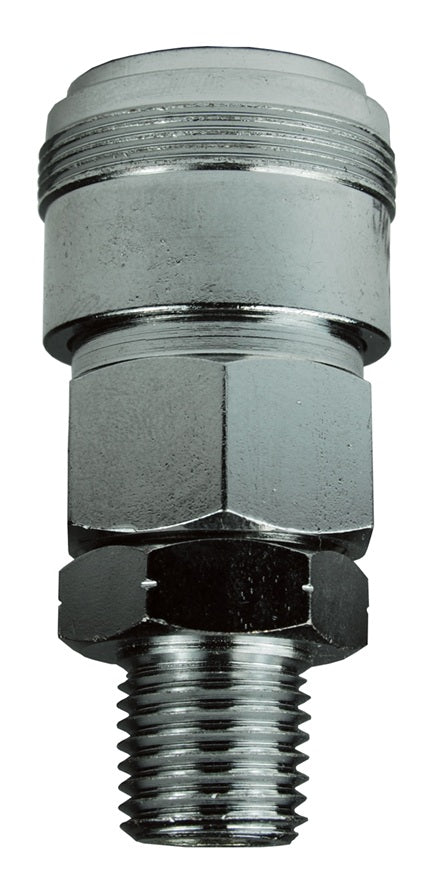 2NKBM2 by Dixon Valve | Pneumatic Quick Disconnect Coupling | NK-Series | 1/4" Male BSPT x 1/4" Japanese Industrial Interchange | Socket | Nitrile Seal | Steel