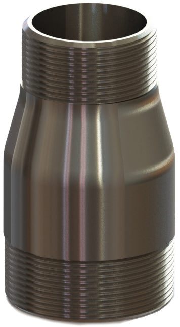 NS 8-6 by Campbell Fittings | Reducing Nipple | 2" Male NPT Thread x 1-1/2" Male NPT Thread | Carbon Steel