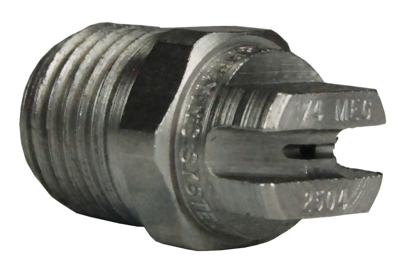 NZ2504 by Dixon Valve | High Pressure Spray Nozzle | 1/4" Male NPT Inlet | 25° Spray Angle | Size 4 | Steel