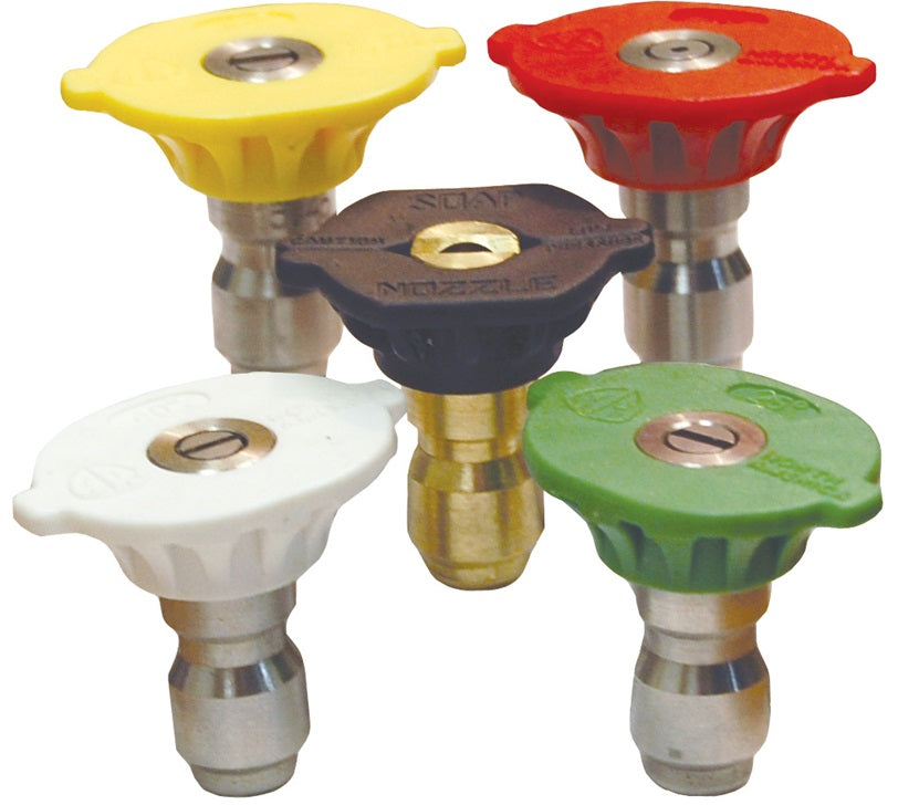 NZMQC5P-035 by Dixon Valve | Multi-Pack | High Pressure Spray & Soap Nozzles | 1/4" Quick Connect Nozzle | Includes (5) 3.5 Size Nozzles