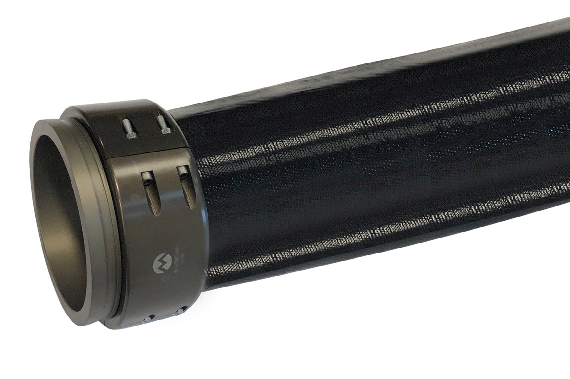 OFTRCH-1200X660 OROFLEX® TERRAIN™ by Kuriyama | OFTRC Series | Heavy Duty Discharge Layflat Hose Assembly | Polyurethane | with Oilfield Hose Couplings | 12" Size | Black | 660ft Length