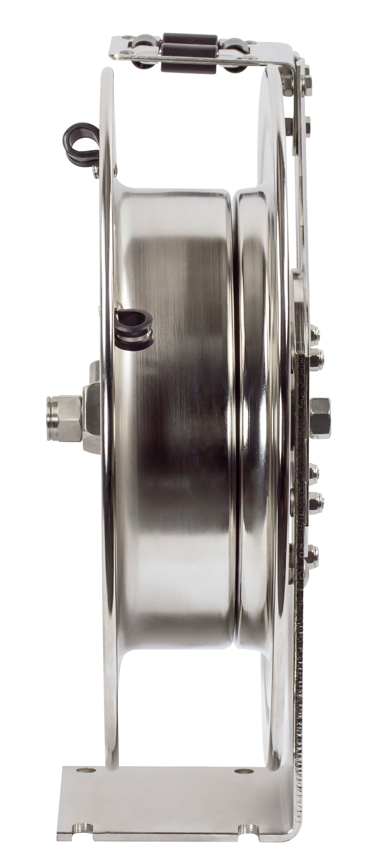 P-LPL-425-SS by Coxreels | P-SS Series | 300 PSI Spring Driven Hose Reel | 1/2" Hose ID, 1/2" FNPT Inlet | Stainless Steel | 25ft Capacity, Hose Not Included