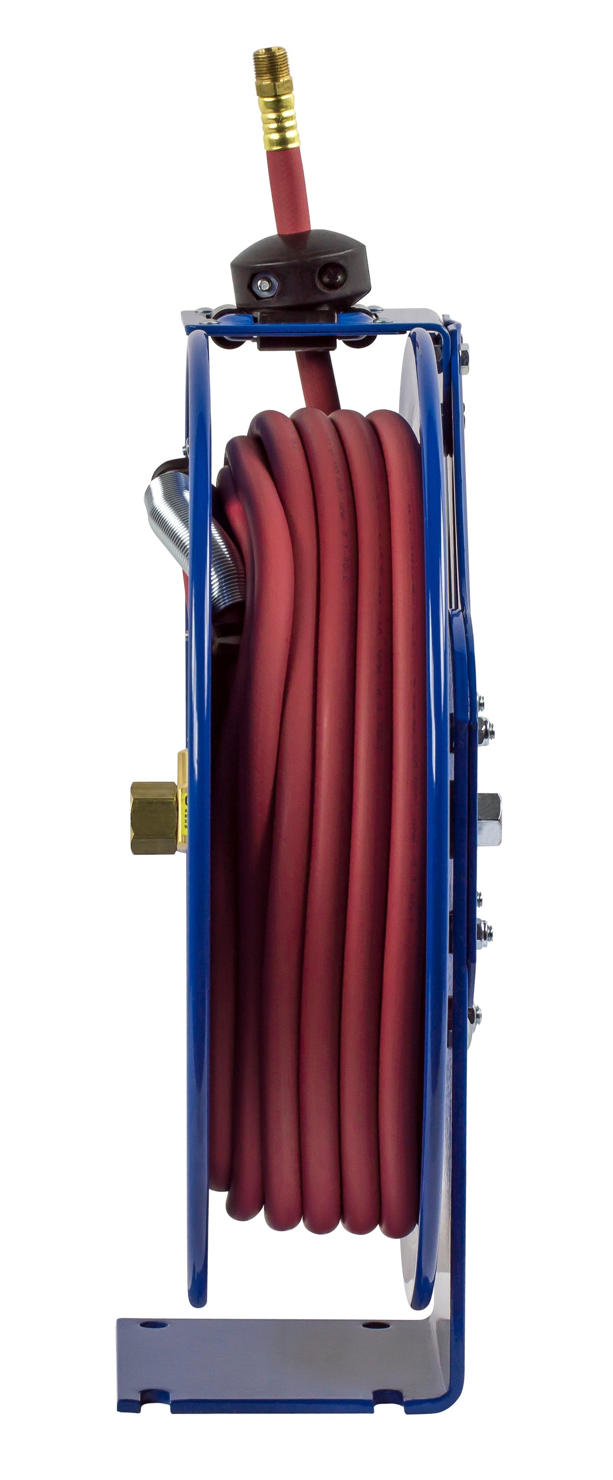 P-LP-150 by Coxreels | P Series | 300 PSI Spring Driven Hose Reel | 1/4" Hose ID, 1/4" FNPT Inlet x 1/4" MNPT Hose End | Steel | 50ft PVC Hose Included