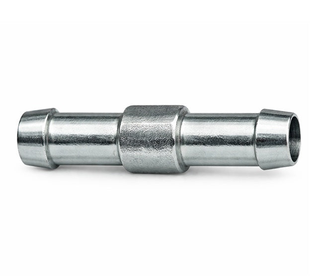 P310031 (M-31) PUNCH-LOK® by PT-Coupling | Lok-Mender Hose Fitting | 3/8" Hose Barb x 3/8" Hose Barb | Single Groove | Plated Carbon Steel | 24 Pieces/Box
