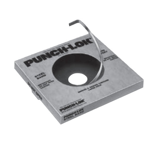 P800104 (PC4S) PUNCH-LOK® by PT-Coupling | Light Duty Banding/Strapping Roll | 1/2" Width | .023"/.025" Thickness | 201 Stainless Steel | 100ft/Roll