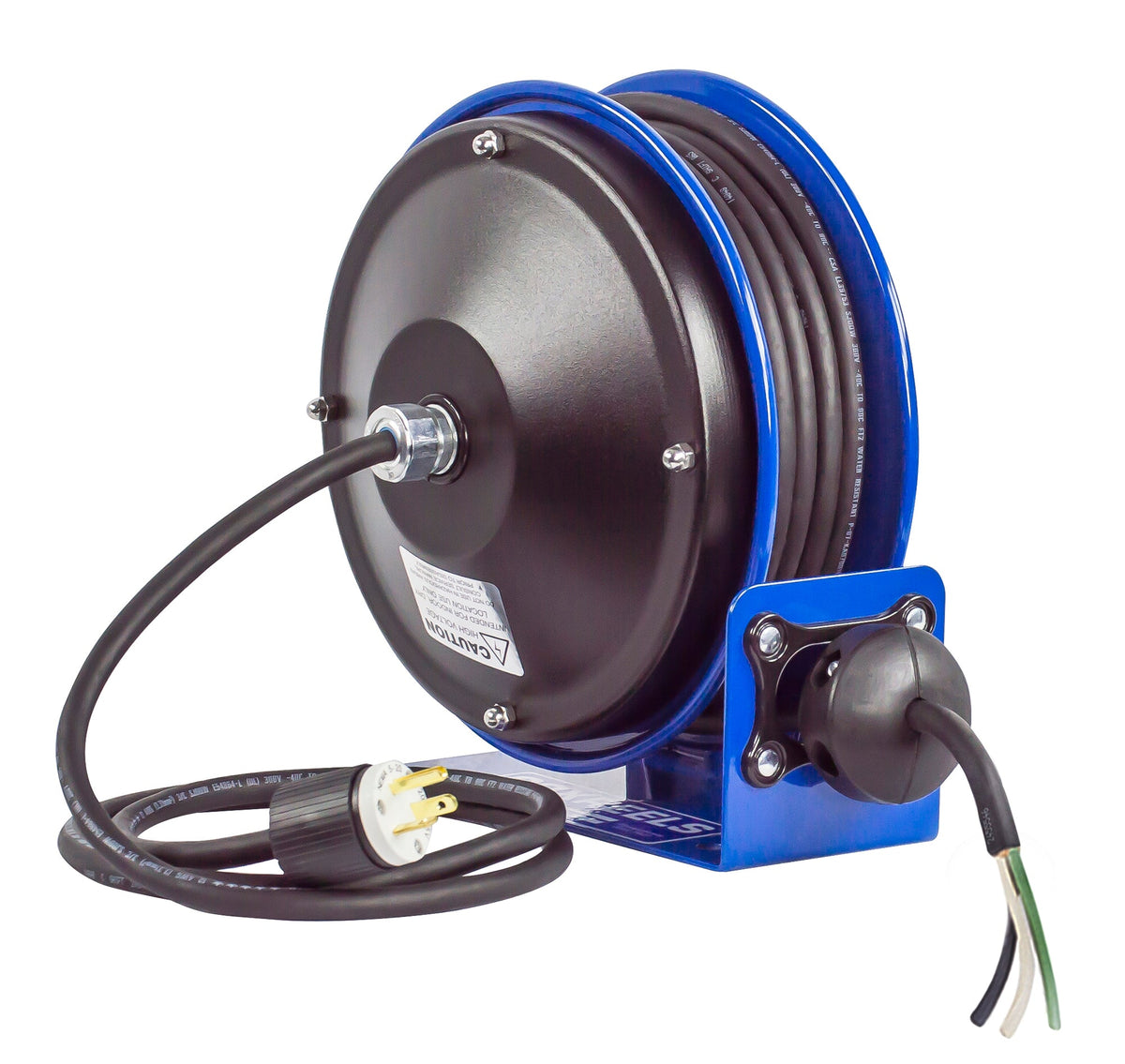 PC10-3016-X by Coxreels | PC10 Series | Spring Driven Power Cord Reel | 16/3 SJO Cord, 13A, 115V | Steel | 30ft Cord Included
