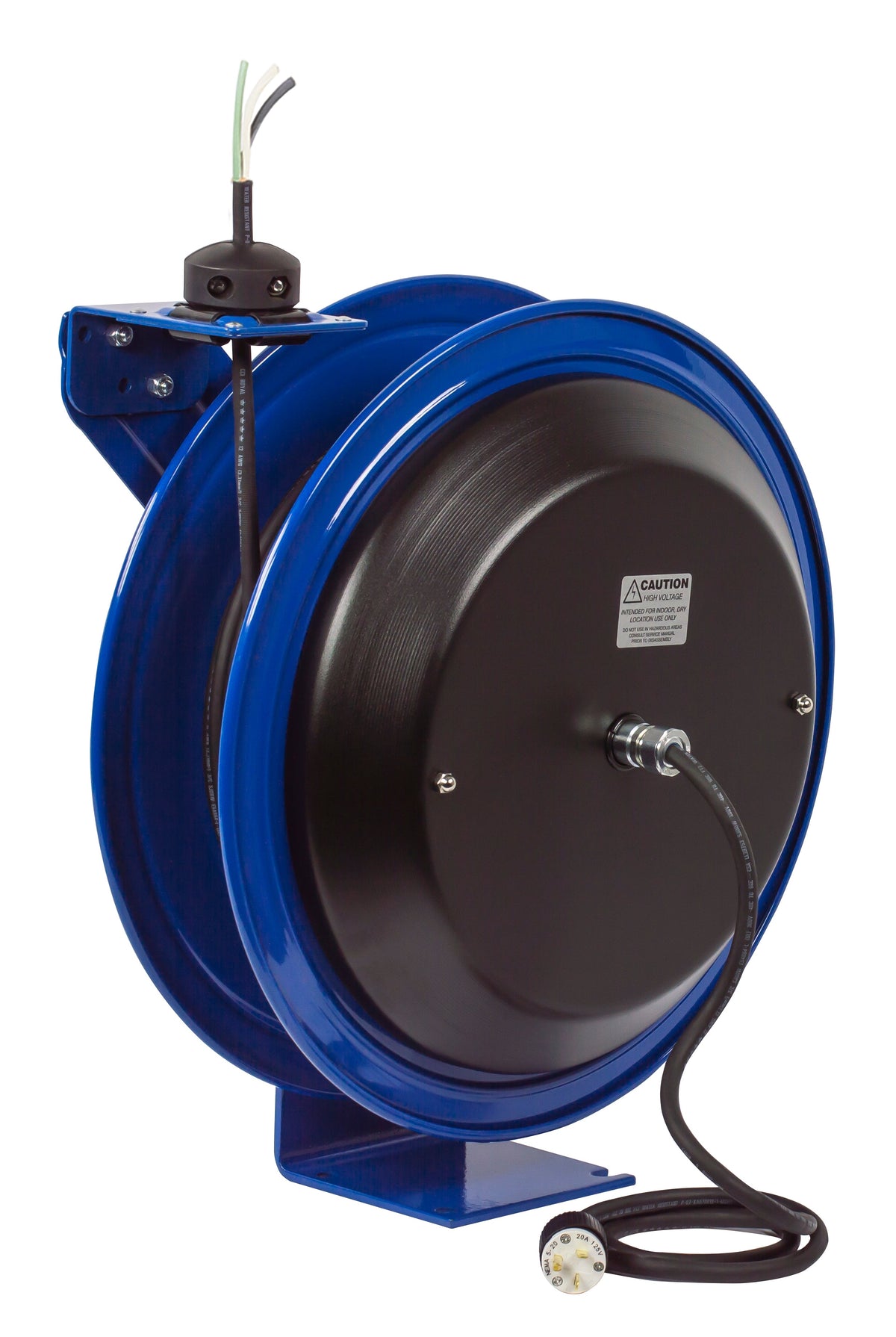 PC19-7516-X by Coxreels | PC Series | Spring Driven Power Cord Reel | 16/3 SJO Cord, 13A, 115V | Steel | 75ft Cord Included