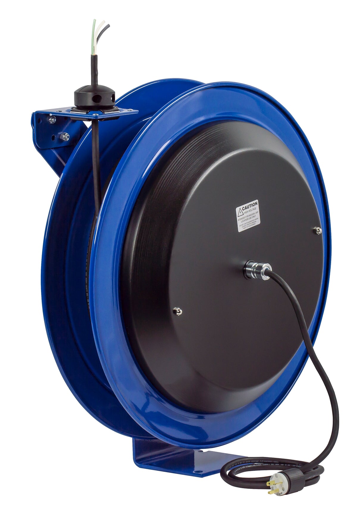 PC24-0016-X by Coxreels | PC Series | Spring Driven Power Cord Reel | 16/3 SJO Cord, 13A, 115V | Steel | 100ft Cord Included