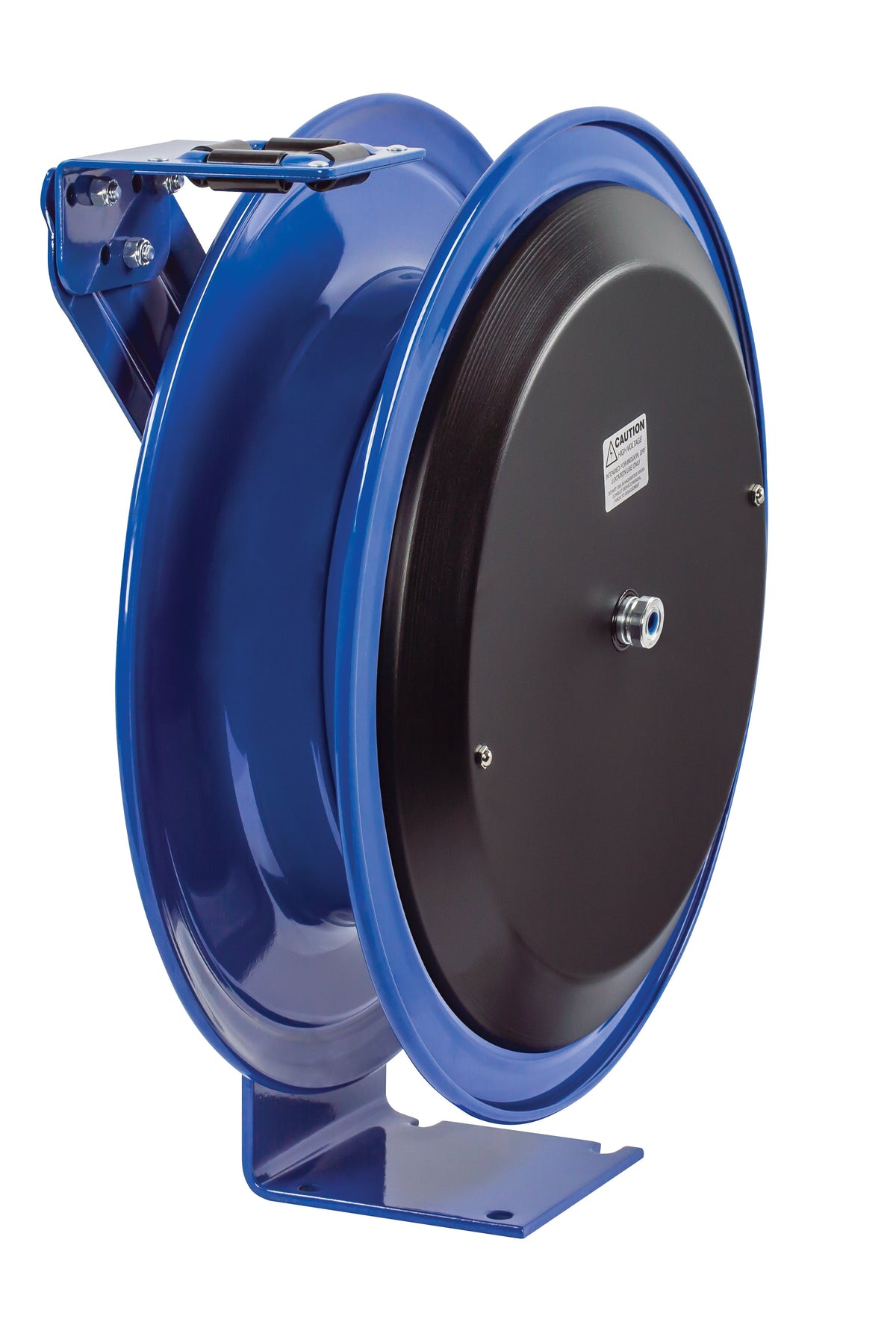PC24L-0012 by Coxreels | PC Series | Spring Driven Cord Reel | 12/3 SJO Cord, 25A, 115V | Steel | 100ft Capacity, Cord Not Included