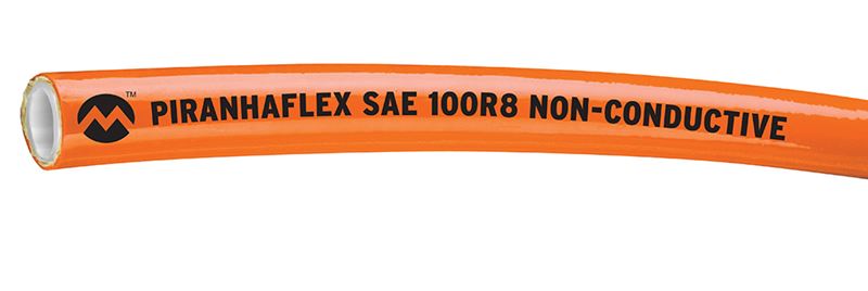 PF528NC-03-250R Alfagomma Piranhaflex™ by Kuriyama | PF528NC Series | SAE 100R8 | Kink Resistant Thermoplastic Hydraulic Hose | Non-Conductive | 3/16" ID | 0.475" OD | 5000 PSI | 250ft Length