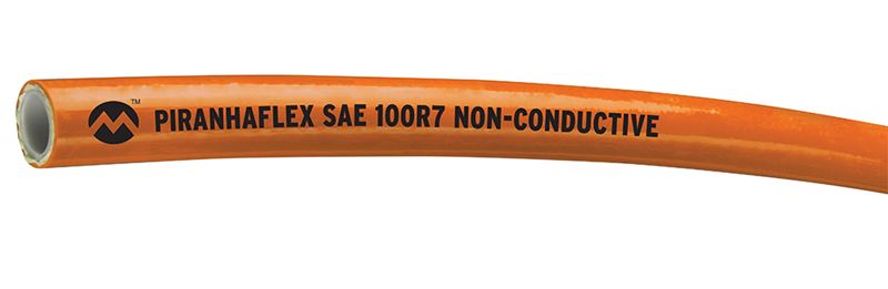 PFP354NC-04-250R Alfagomma Piranhaflex™ by Kuriyama | PFP354NC Series | SAE 100R7 | Thermoplastic Hydraulic Hose + Slither® Cover | Non-Conductive | 1/4" ID | 0.496" OD | 2750 PSI | 250ft Length