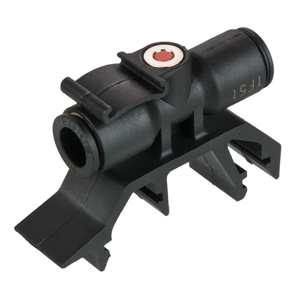 32PLPRC-6M by Parker | Prestolok PLP Composite Push-to-Connect Fittings | Tube to Tube Fittings | 6mm 2-Tube Rail Connector | 39.5mm Length (L) | Glass-Reinforced Nylon | Pack of 5