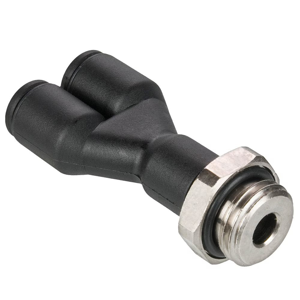 368PLP-4M-2G by Parker | Prestolok PLP Composite Push-to-Connect Fittings | Thread Fitting | 4mm Connector x 1/8" Male BSPP Thread | 13mm Hex | 17.5mm Length (L) | Y | Glass-Reinforced Nylon | Pack of 10