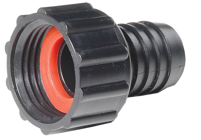 PPCF73 by Dixon Valve | Tuff-Lite® | Short Shank Fitting | 3/4" Female GHT x 3/8" Hose ID | Polypropylene