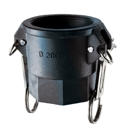 PPD300 by Kuriyama | PPD Series | Part D | Cam & Groove Adapter | 3" Coupler x 3" Female NPT | Polypropylene
