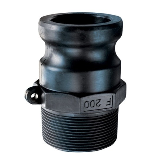 PPF200 by Kuriyama | PPF Series | Part F | Cam & Groove Adapter | 2" Adapter x 2" Male NPT | Polypropylene