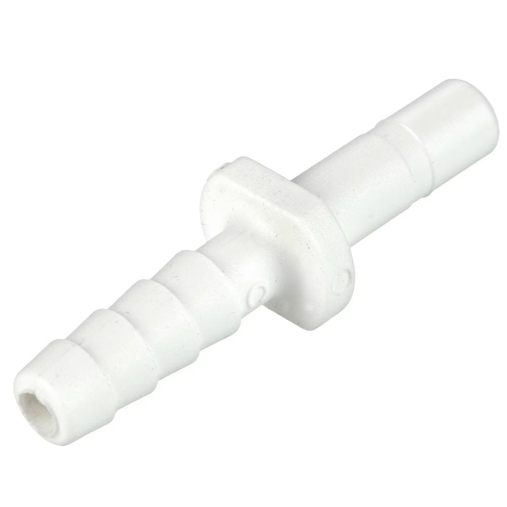 PP4TCB4 by Parker | TrueSeal™ Accessories | 1/4" Tube Stem Connector x 1/4" Barb | 1.67" Length | Straight | White | Polypropylene