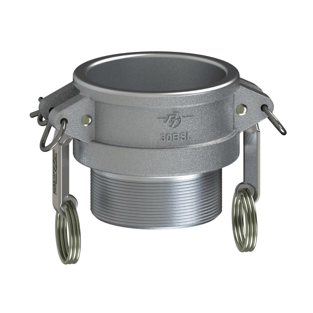 1000230SL (30BSL) by PT-Coupling | STA-LOK® Cam & Groove Adapter | Type BSL | 3" Coupler x 3" Male NPT | Aluminum/HBS | Buna-N Seal