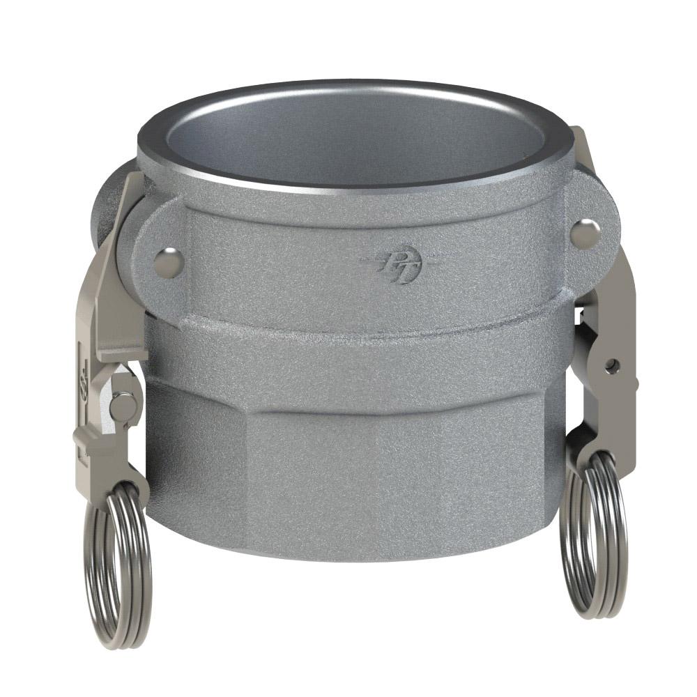 1000425L2 (25D SLII) by PT-Coupling | STA-LOK® II Cam & Groove Adapter | Type D | 2-1/2" Coupler x 2-1/2" Female NPT | Aluminum/SLS | Buna-N Seal